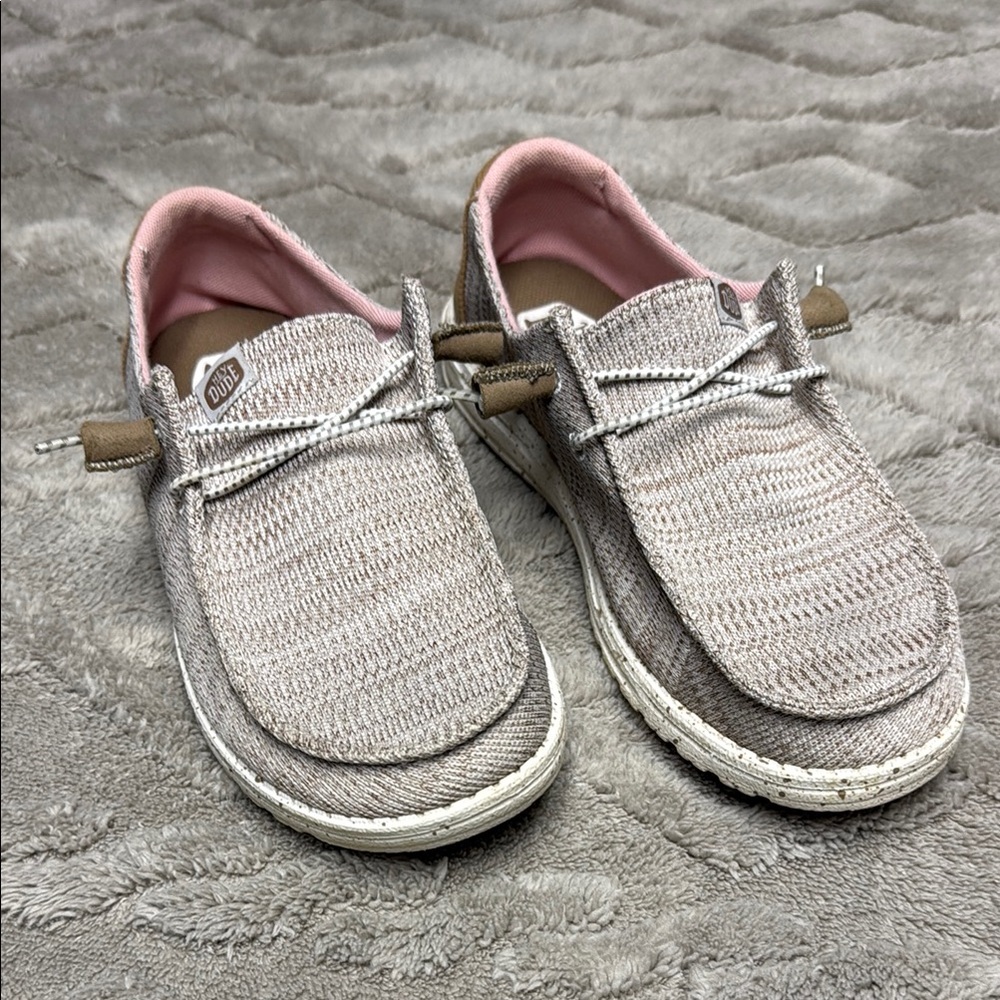 Hey Dude Women's Casual Shoes - Pink and Tan